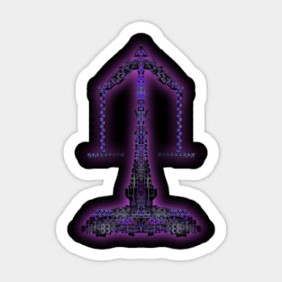 Libra 2c Black Sticker